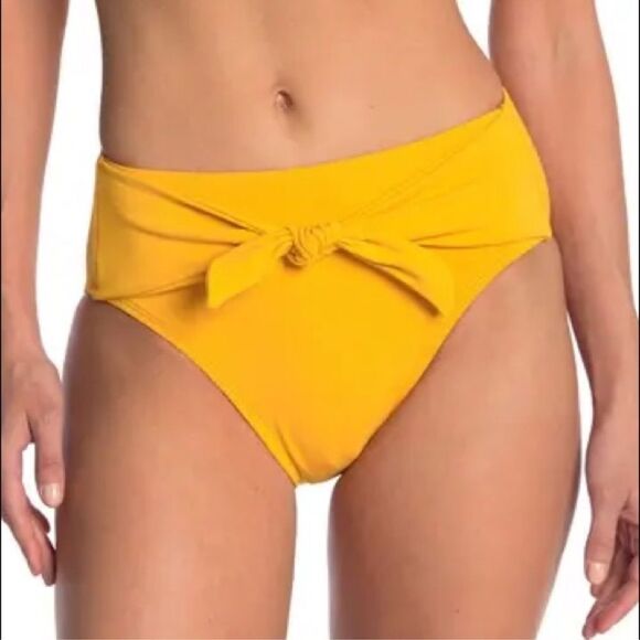 New Robin Piccone - Ava High Waisted
Bikini Bottom Marigold Large - Picture 1 of 10